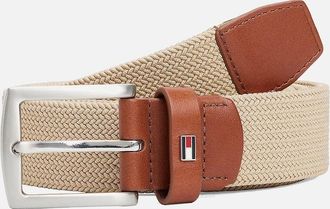 Tommy Hilfiger Mens Tommy Hilfiger Denton Elastic Woven Belt - Brown - Size: 110