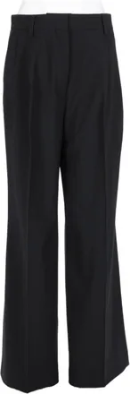 Filippa K Tailored Clean-Front Wool-Blend Wide-Leg Pants