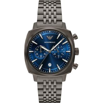 Emporio Armani Chronograph Bracelet Watch, 40mm in Gunmetal at Nordstrom