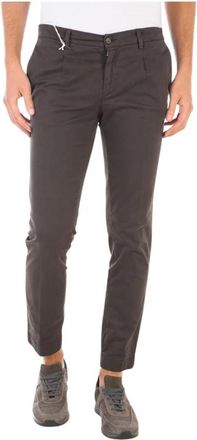 Daniele Alessandrini Jeans - Heren - Chinos - Bruin - XL - Katoen - Broeken
