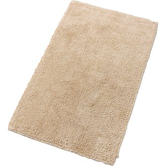 Christy Reversible Deep Pile Thick Cotton Bath Rug in Stone at Nordstrom