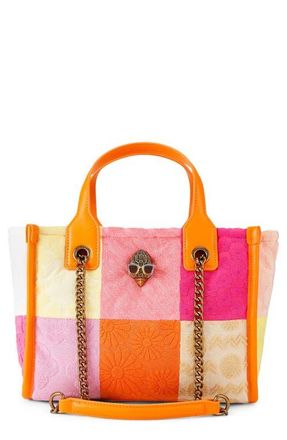 Kurt Geiger Small Hoxton Shopper Bag in Orange Multi at Nordstrom
