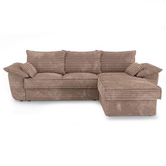 Sia Home Sof&aacute; esquinero 4 plazas pana xxl topo