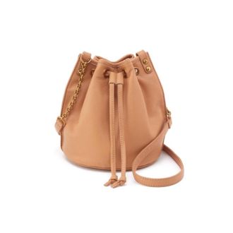 Hobo Womens Pier Bucket Crossbody Bag In Beige