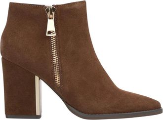 Alma En Pena Laarsjes met hak en rits - Dames - Laarzen met Hak - Bruin - 36 EU - Schoenen