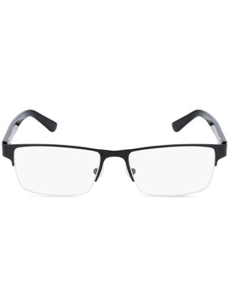 Lacoste rectangle-frame glasses - men - Metal - 55 - Black