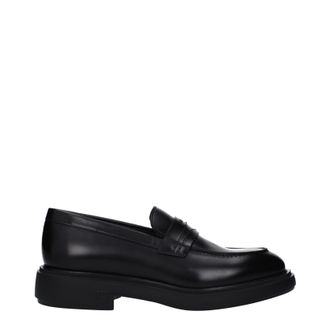Ferragamo Caligola Herens Leren loafers zwart