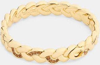 Coach Braided Signature Hinged Bangle