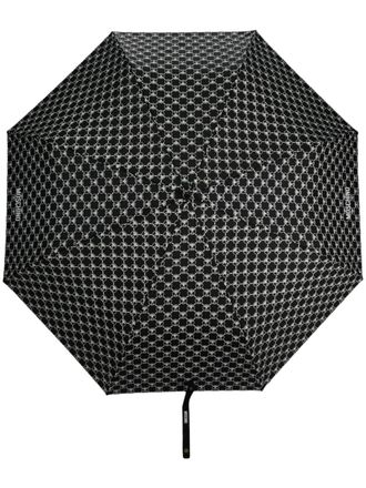 Moschino Ombrello con stampa - Nero