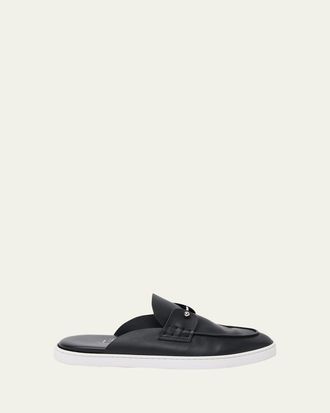 Christian Louboutin Mens Chanme Leather Slides