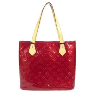 Louis Vuitton Pre-owned Tote Bags, female, Red, Size: ONE SIZE Pre-owned Vintage Monogram Vernis Tote