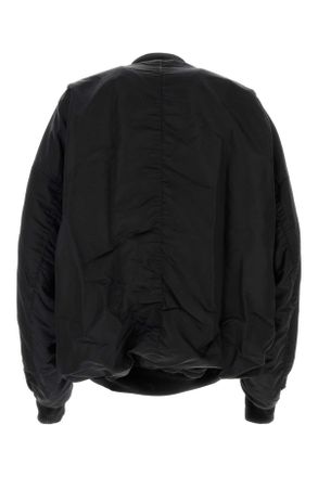 Miharayasuhiro Mens Black Nylon Bomber Jacket Giubbini