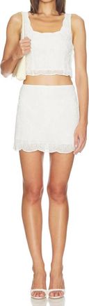 Amanda Uprichard Elisha Mini Skort In White