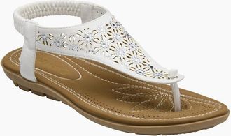 Lotus Womens Vena Womens Sandals - White Synth - Size: 6