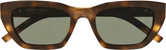 Saint Laurent Sunglasses Sl M127/F 003 Havana/Green Unisex