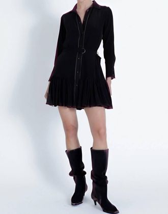 Karina Grimaldi Alexis Chain Mini Dress In Black