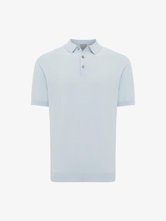 Gentiluomo Button Polo | Lichtblauw