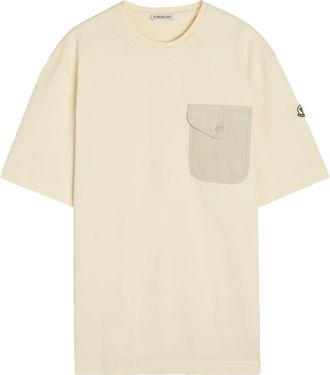 Moncler Pocket Cotton T-shirt - White - Xxl