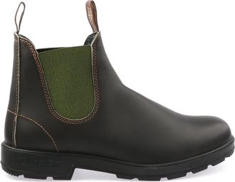 Blundstone Stout Bruine Lederen Chelsea Boots - Heren - Chelseaboots - Zwart - 44 EU - Leer - Schoenen
