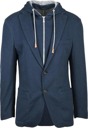 Eleventy Blue Eleventy Soft Cashmere Jacket
