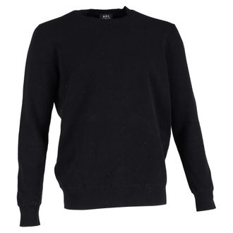 A.P.C. A. P.C. Crewneck Jumper in Black Wool