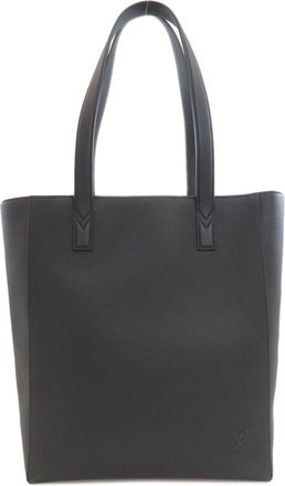 Louis Vuitton Black Leather Tote Bag (Pre-Owned)