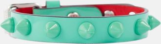 Christian Louboutin Loubilink embellished leather bracelet