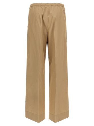 Moncler Cotton Poplin Trousers - Beige