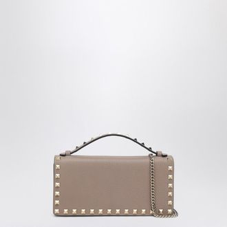 Valentino Garavani Rockstud Pink Powder Chain Wallet