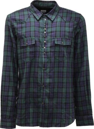 Officina36 Ituna Texana - Heren - Casual Overhemden - Groen - XL - Overhemden