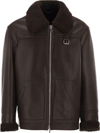 Pantaloni Torino Shearling Aviator Jacket