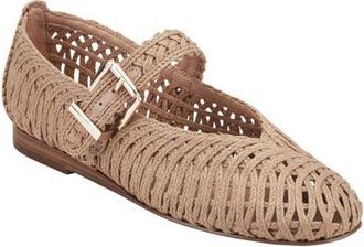 Marc Fisher Emillia Mary Jane Flat in Light Natural at Nordstrom, Size 6.5