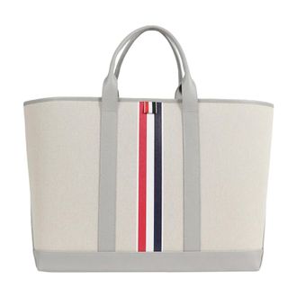 Thom Browne Tote Bags, male, Gray, Size: ONE SIZE Medium Tool Tote