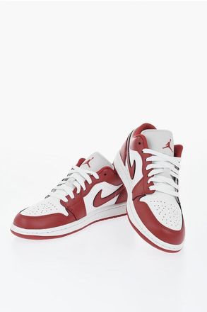 Nike Bicolour Leather Low Sneakers AIR JORDAN 1 size 45,5