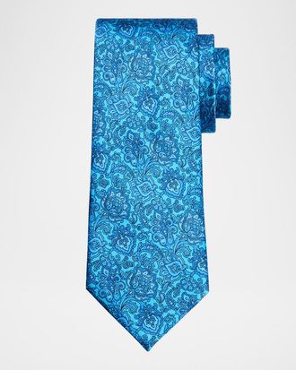 Stefano Ricci Mens Paisley Silk Tie