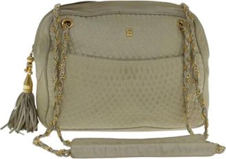 Bally Pre-owned borse di pelle a tracolla - - Pre-owned - Donna - Beige - ONE SIZE