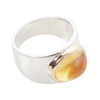 Pearls Before Swine Rings, unisex, Gray, Size: ONE SIZE Citrine Ring