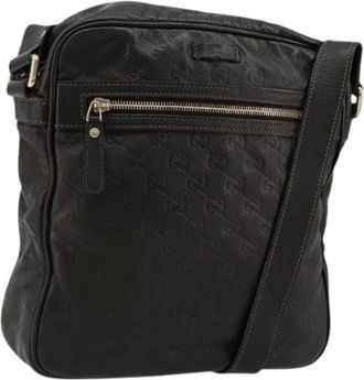 Gucci Pre-owned Cross Body Bags, female, Brown, Size: ONE SIZE Pre-owned Vintage Shoulder Bag