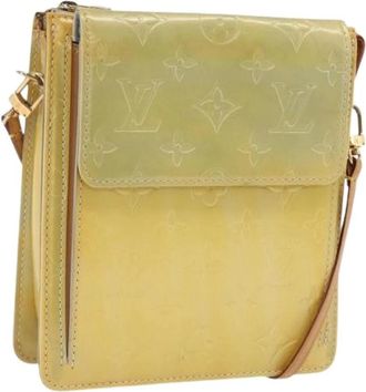 Louis Vuitton Pre-owned Accessory Pouch - Dames - Vintage Schoudertas - Geel - ONE Size - Leer - Vintage
