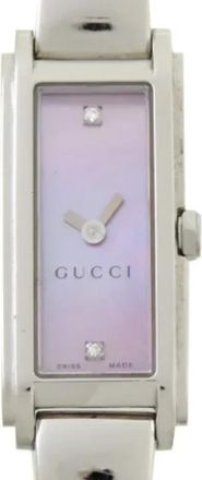 Gucci Pre-owned Stainless Steel watches - Dames - Vintage Horloges - Roze - ONE Size - Vintage