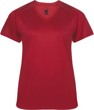 Badger Ultimate SoftLock Womens V-Neck T-Shirt