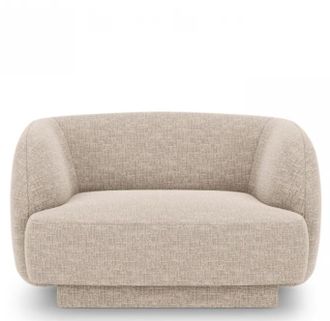 BLOOMINGLOFT Designsessel Miley - Chenille Beige