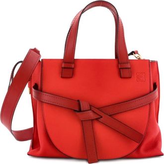 Loewe Gate Tote Leather Small satchel - Rood