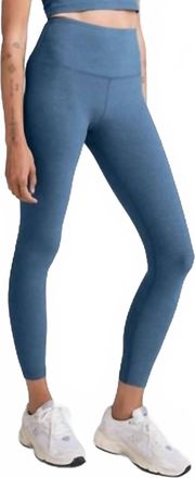 Beyond Yoga Spacedye Caught In The Midi Legging In Washed Denim
