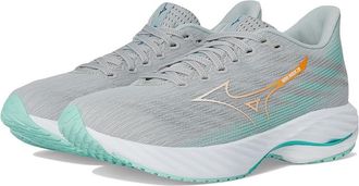 Mizuno Wave Rider 28 Womens Womens Running Shoes Harbor Mist/White : Womens 6 B - Medium, Rubber