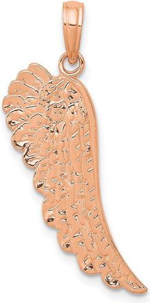 Diamond2Deal 14K Gold Angel Wing Pendant