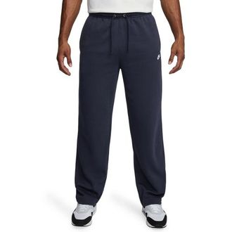 Nike Mens Open Hem Club Pants - - Obsidian / White Size 3XL