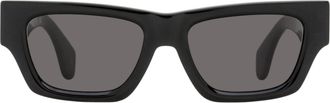 Palm Angels PERI10J Rectangular Acetate Sunglasses - Black