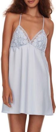 Flora Nikrooz Kylie Charm Satin Chemise in Periwinkle at Nordstrom Rack, Size X-Small