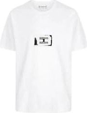 Givenchy Katoenen T-shirt met logopatch - Heren - T-shirts - Wit - XS - Katoen - Tops
